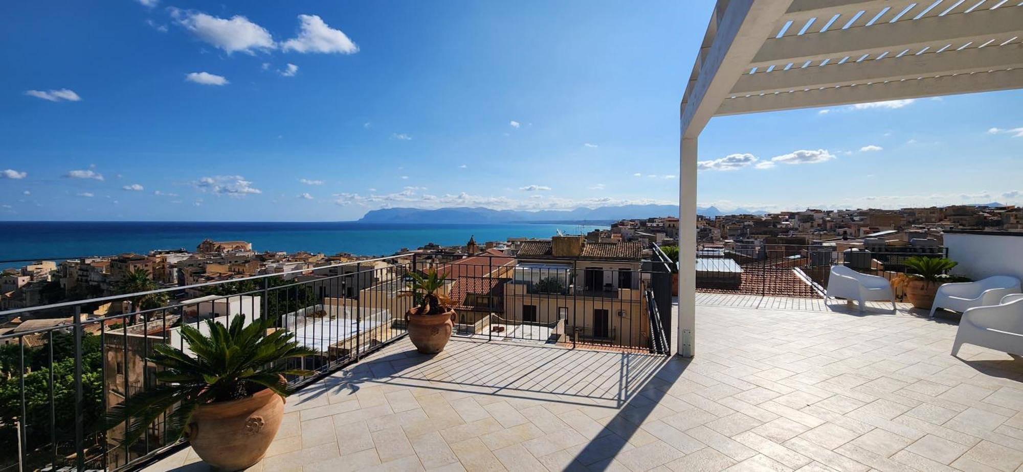 Apartmán Palazzo Del Golfo Penthouse Castellammare del Golfo Exteriér fotografie